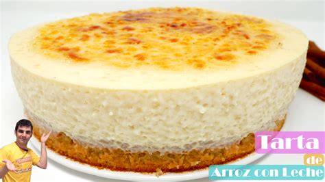 Tarta de arroz con leche decorada