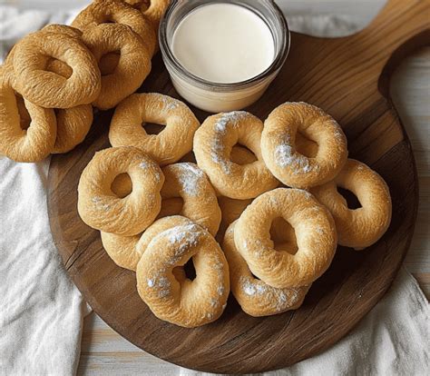 Rosquillas de canela recién horneadas