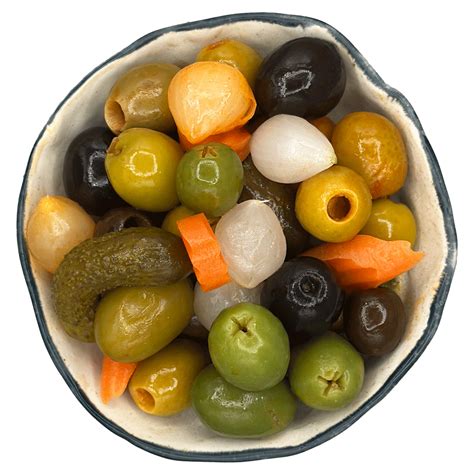 Aceitunas sabor barbacoa en un bol