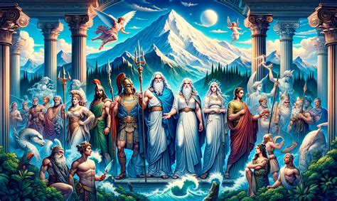 Representación mitológica de los personajes mencionados en el soneto