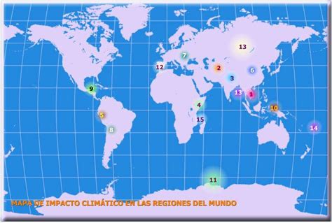 Mapa global mostrando regiones vitivinícolas afectadas por el cambio climático