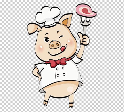 Cerdo cocinero de juguete