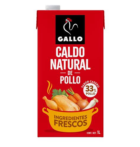 Ingredientes del Caldo Gallo Natural de Pollo