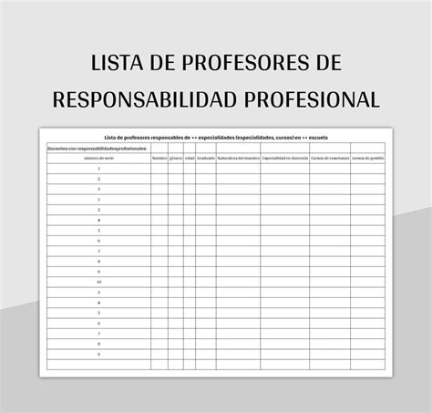 Lista de profesores y sus asignaturas en el ámbito jurídico