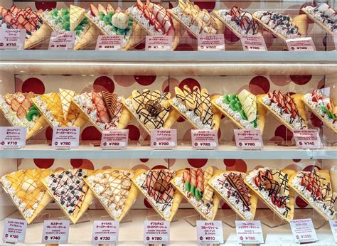 Puestos de crepas en Harajuku, Tokio