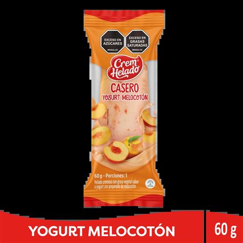 Helado de melocotón casero
