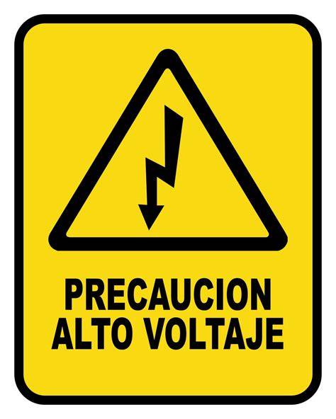 Advertencia de alto voltaje en un componente electrónico