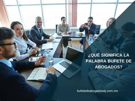 Equipo de un bufete de abogados