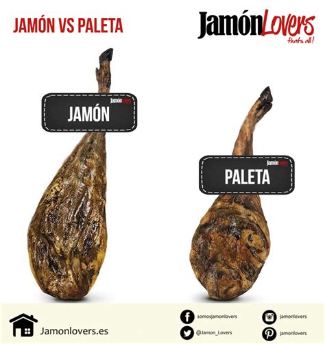 Comparativa visual de jamón y paletilla ibérica