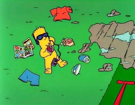 Bart Simpson haciendo una de sus travesuras