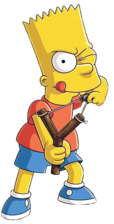 Bart Simpson con su resortera