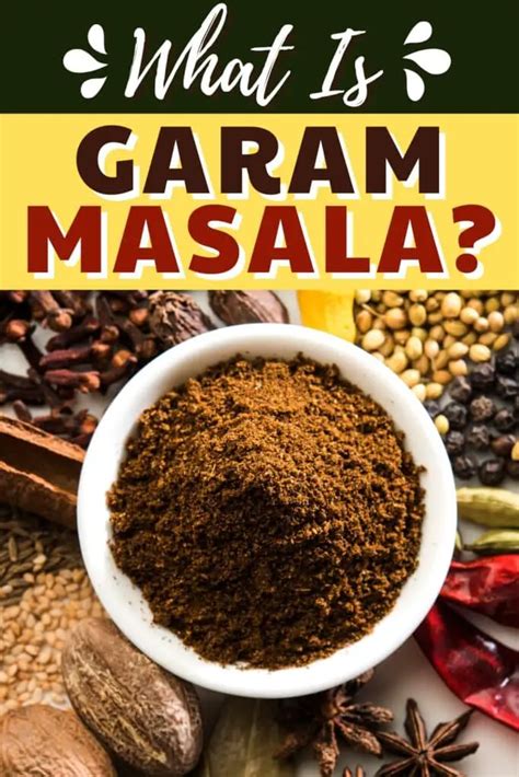 Especias enteras y molidas para garam masala