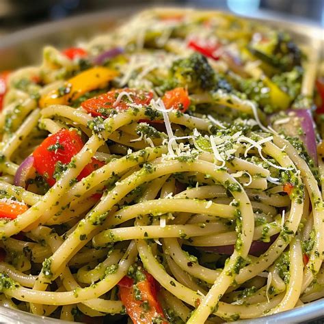 Pesto con diferentes verduras