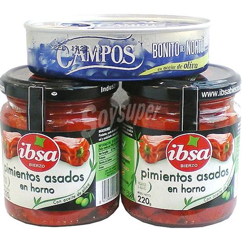 Diferentes presentaciones de pimientos asados en frasco y lata