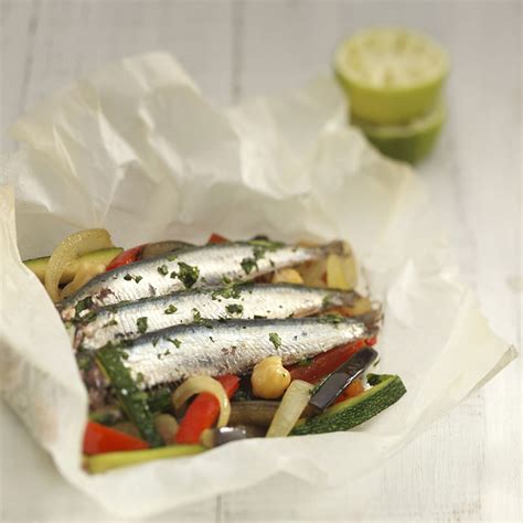 Ingredientes y preparación de sardinas en papillote