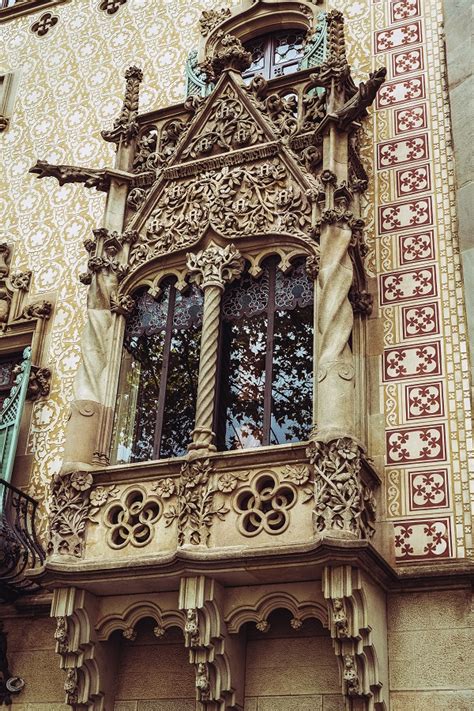 Detalle de la fachada de la Casa Amatller
