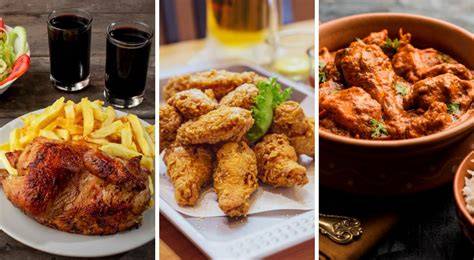Variedad de platillos de pollo frito alrededor del mundo