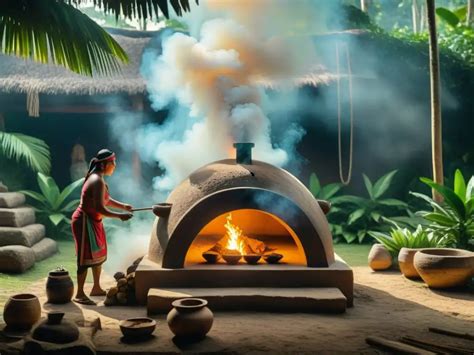 Horno de tierra maya