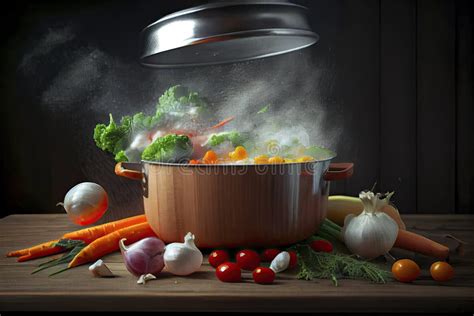 Verduras pochándose en una cazuela