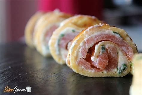 Ingredientes para rollitos de salmón