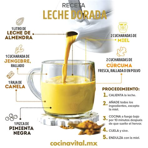 Receta de leche dorada con maca