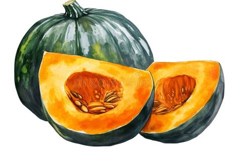 Calabaza cidra cortada por la mitad mostrando su pulpa filamentosa