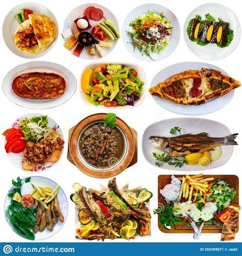 Infografía de platos turcos populares
