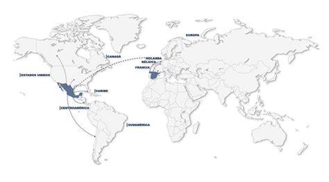 Mapa de la presencia global de Ajinomoto, destacando Perú