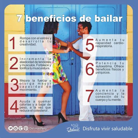 Infografía de los beneficios para la salud de bailar salsa