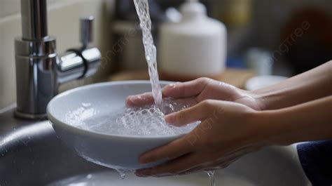 Manos lavando suavemente una prenda delicada en un lavabo con agua fría
