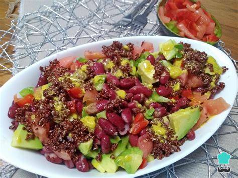 Ensalada de alubias rojas terminada