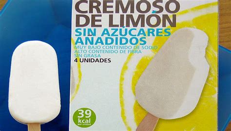 Variedad de helados de limón sin azúcar