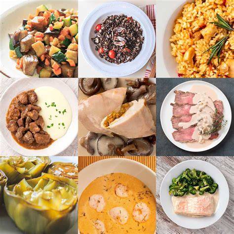 Plato de comida sin gluten