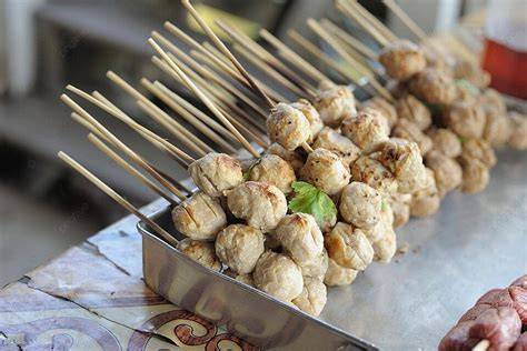 Variedad de albóndigas tailandesas