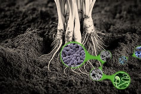 Esquema de las interacciones entre el biocarbón, el compost y los microorganismos del suelo.