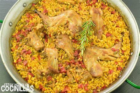 Arroz con sobras de conejo