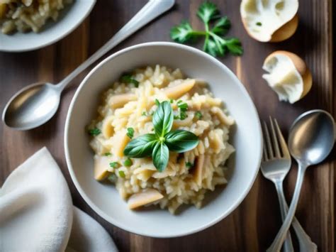 Plato de risotto sin gluten en La Mafia se sienta a la mesa