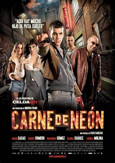 Póster oficial de la película Carne de Neón