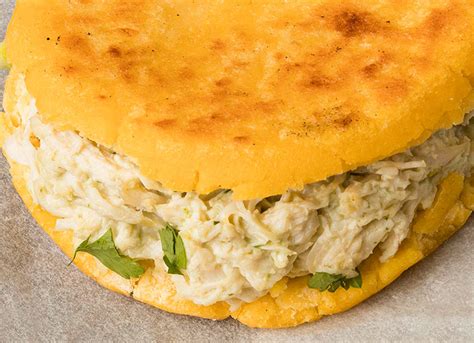 Ingredientes para arepas de pollo