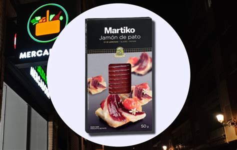 Infografía del perfil nutricional de 100g de jamón de pato