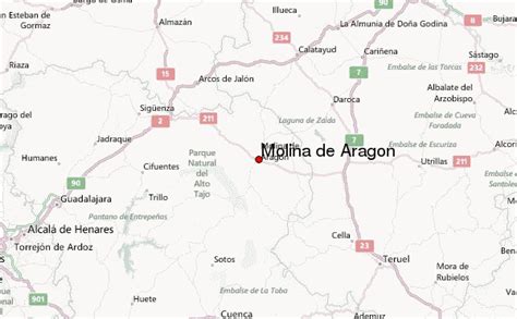Mapa de Molina de Aragón con la ubicación de la Tasca Molinesa