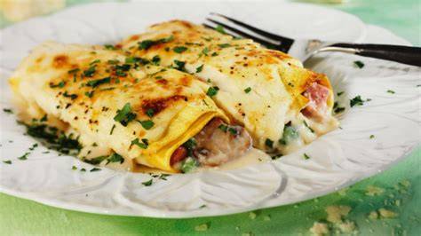 Crepes rellenos terminados