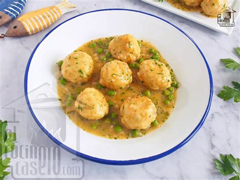 Albóndigas de merluza y gambas en salsa verde