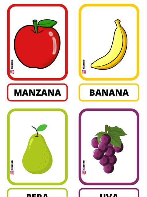 Niño aprendiendo con fichas de frutas