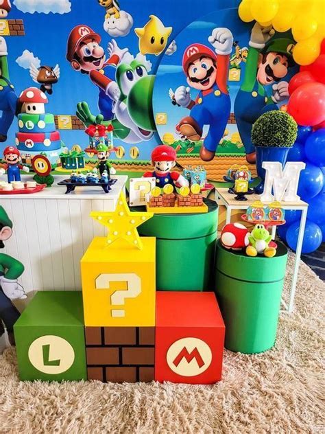 Decoración de Mario Bros con fondant