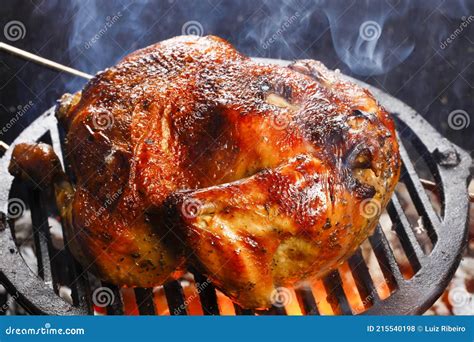Pollo asado a la leña