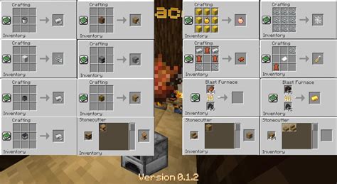 Interfaz del mod The Zombie Meat Mod mostrando recetas de crafteo