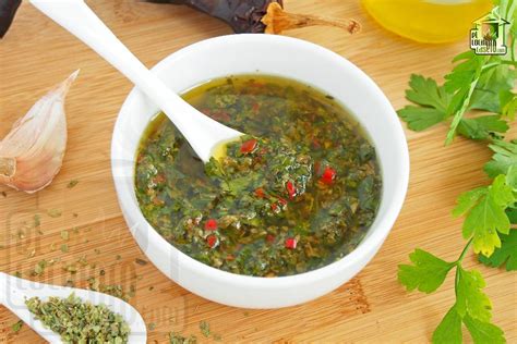 Salsa chimichurri casera