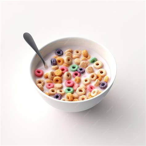 Tazón de cereales con leche y trocitos de chocolate