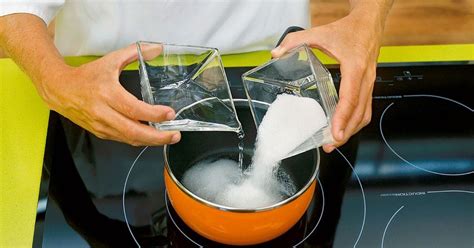 Proceso de preparación del almíbar en Thermomix